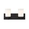 Z-Lite Soledad 2 Light Vanity, Matte Black & White 485-2V-MB - alternate 3